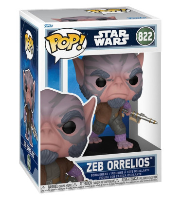ZEB ORRELIOS / STAR WARS THE MANDALORIAN AND GROGU / FIGURINE FUNKO POP ZEB ORRELIOS / STAR WARS THE MANDALORIAN AND GROGU / FIGURINE FUNKO POP