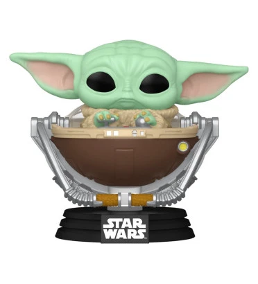 GROGU IN PRAM / STAR WARS THE MANDALORIAN AND GROGU / FIGURINE FUNKO POP
