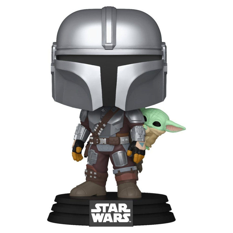 THE MANDALORIAN WITH GROGU / STAR WARS THE MANDALORIAN AND GROGU / FIGURINE FUNKO POP