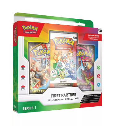 COFFRET POKEMON FIRST PARTNER ILLUSTRATION COLLECTION SERIE 1 / CARTE VF