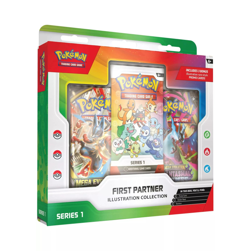 COFFRET POKEMON FIRST PARTNER ILLUSTRATION COLLECTION SERIE 1 / CARTE VF