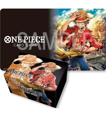 TAPIS DE JEU + BOITE DE RANGEMENT MONKEY D.LUFFY / CARTE ONE PIECE
