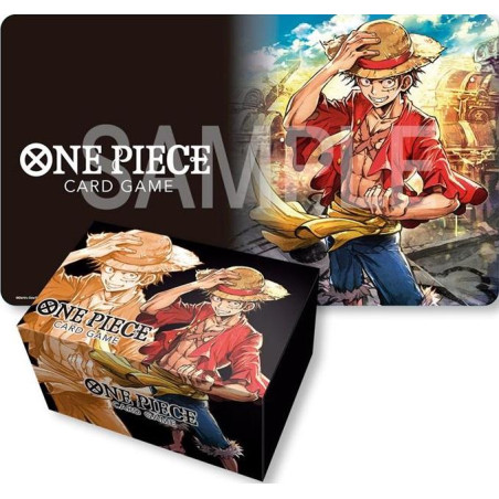 TAPIS DE JEU + BOITE DE RANGEMENT MONKEY D.LUFFY / CARTE ONE PIECE