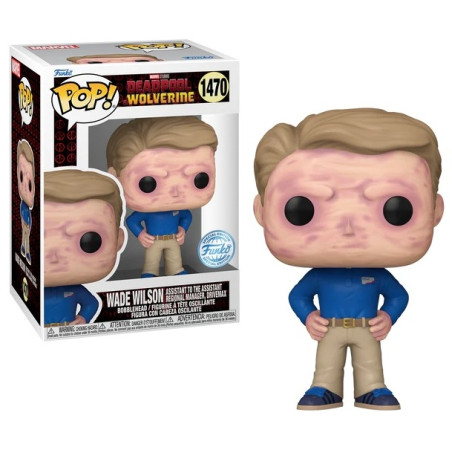 WADE WILSON ASSISTANT TO THE ASSISTANT / DEADPOOL AND WOLVERINE / FIGURINE FUNKO POP / EXCLUSIVE SPECIAL EDITION