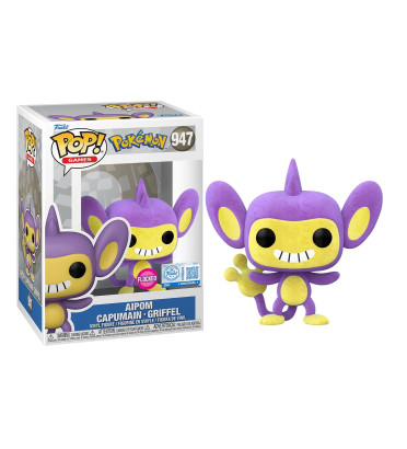 CAPUMAIN / POKEMON / FIGURINE FUNKO POP / EXCLUSIVE SPECIAL EDITION / FLOCKED CAPUMAIN / POKEMON / FIGURINE FUNKO POP / EXCLUSIVE SPECIAL EDITION / FLOCKED