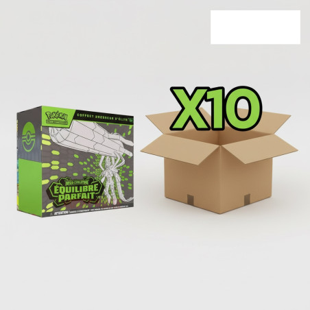 CASE DE 10 COFFRET DRESSEUR ELITE ETB EQUILIBRE PARFAIT ME03 / CARTE POKEMON VF