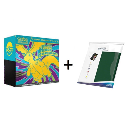 BUNDLE COFFRET DRESSEUR D'ELITE ETB ME2.5 + CLASSEUR XENOSKIN 480 POCKET VERT / CARTE POKEMON VF