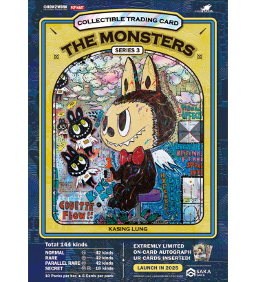 DISPLAY DE 10 BOOSTERS LABUBU CHROME THE MONSTERS SERIES 3 HOW2WORK