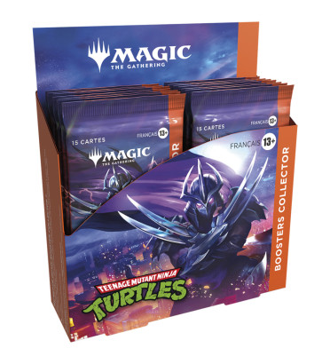 DISPLAY DE 12 BOOSTERS COLLECTOR TEENAGE MUTANT NINJA TURTLES / CARTE MAGIC VF