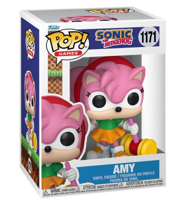 AMY ROSE WITH PIKO HAMMER / SONIC / FIGURINE FUNKO POP