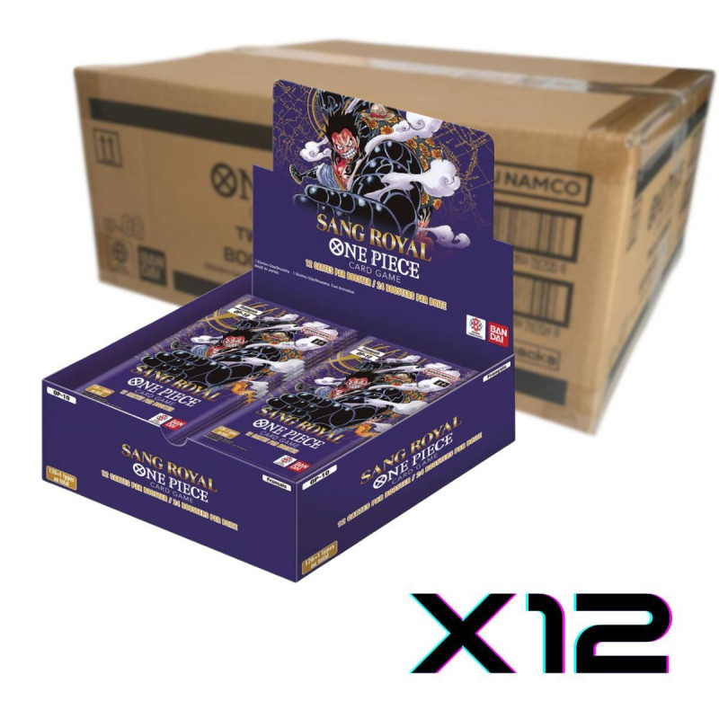 CASE ONE PIECE DE 12 DISPLAY OP-10 SANG ROYAL / CARTE VF
