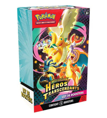 BUNDLE DE 6 BOOSTERS HEROS TRANSCENDANTS ME2.5 / CARTE POKEMON VF