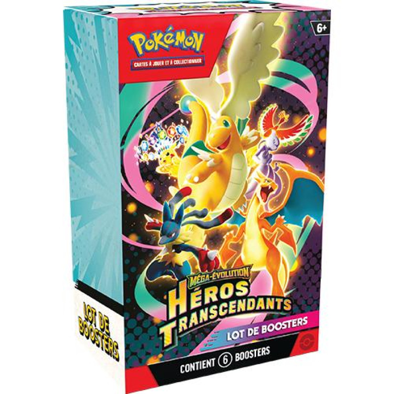 BUNDLE DE 6 BOOSTERS HEROS TRANSCENDANTS ME2.5 / CARTE POKEMON VF