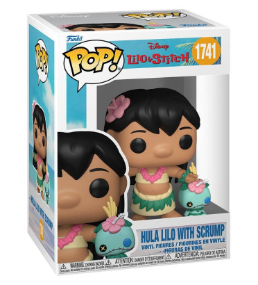 HULA LILO WITH SCRUMP / LILO ET STITCH / FIGURINE FUNKO POP HULA LILO WITH SCRUMP / LILO ET STITCH / FIGURINE FUNKO POP