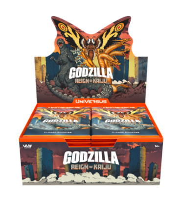 DISPLAY DE 24 BOOSTERS GODZILLA REIGN OF KAIJU / CARTE ANGLAISE