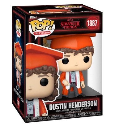 DUSTIN HENDERSON GRADUATION / STRANGER THINGS / FIGURINE FUNKO POP