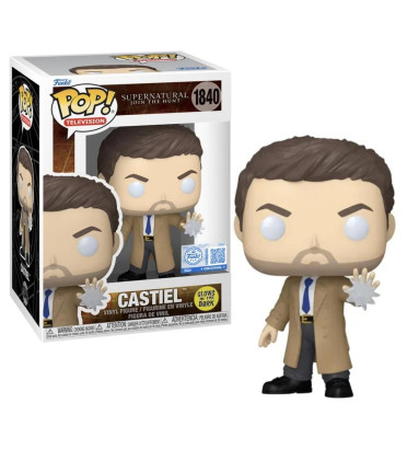 CASTIEL / SUPERNATURAL JOIN THE HUNT / FIGURINE FUNKO POP / EXCLUSIVE SPECIAL EDITION / GITD