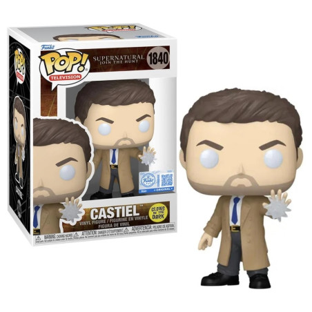 CASTIEL / SUPERNATURAL JOIN THE HUNT / FIGURINE FUNKO POP / EXCLUSIVE SPECIAL EDITION / GITD