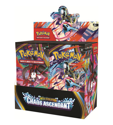 DISPLAY DE 36 BOOSTERS CHAOS ASCENDANTS ME04 / CARTE POKEMON VF