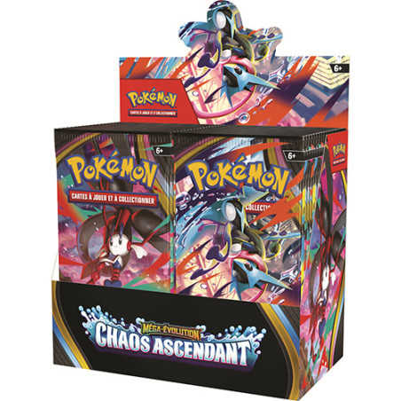 DISPLAY DE 36 BOOSTERS CHAOS ASCENDANTS ME04 / CARTE POKEMON VF