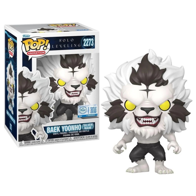 BAEK YOONHO SILVER MANE / SOLO LEVELING / FIGURINE FUNKO POP / EXCLUSIVE SPECIAL EDITION