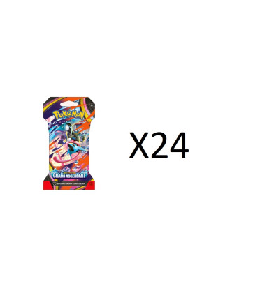 CASE DE 24 BOOSTERS SOUS BLISTERS CHAOS ASCENDANT ME04 / CARTE POKEMON VF