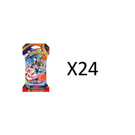 CASE DE 24 BOOSTERS SOUS BLISTERS CHAOS ASCENDANT ME04 / CARTE POKEMON VF