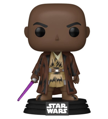 Funko Pop Mace Windu #834 Star Wars Retro Series style vintage.
