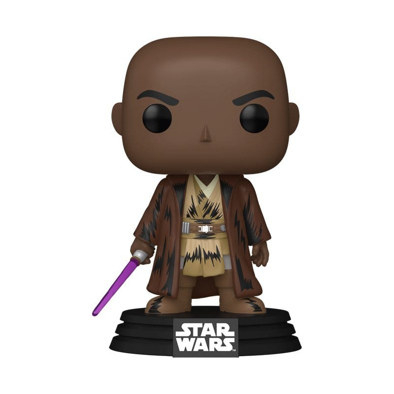 Funko Pop Mace Windu #834 Star Wars Retro Series style vintage.