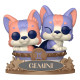 Funko Pop Gémeaux #17 Zodiac figurine bleue à deux visages.