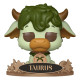 Funko Pop Taureau #18 Zodiac figurine bleue avec grandes cornes.