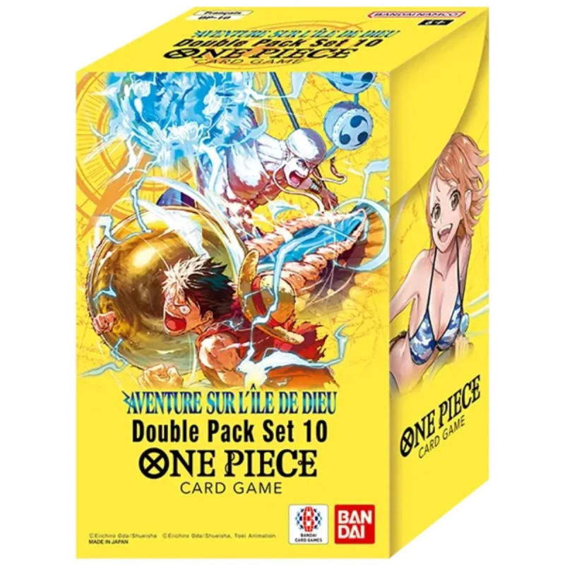 Double Pack Set 10 One Piece OP-15 Aventures sur l'Île de Dieu VF.
