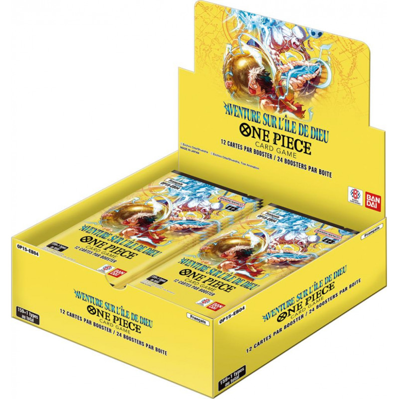 DISPLAY DE 24 BOOSTERS AVENTURES SUR L'ILE DE DIEU OP15 / CARTE ONE PIECE VF