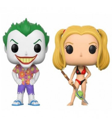 2-PACK THE JOKER BEACH ET HARLEY QUINN / SUPER HEROES / FIGURINE FUNKO POP / EXCLUSIVE