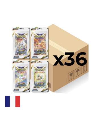 CASE DE 36 BOOSTERS BLISTERS EB09 STARS ETINCELANTES / CARTE POKEMON VF