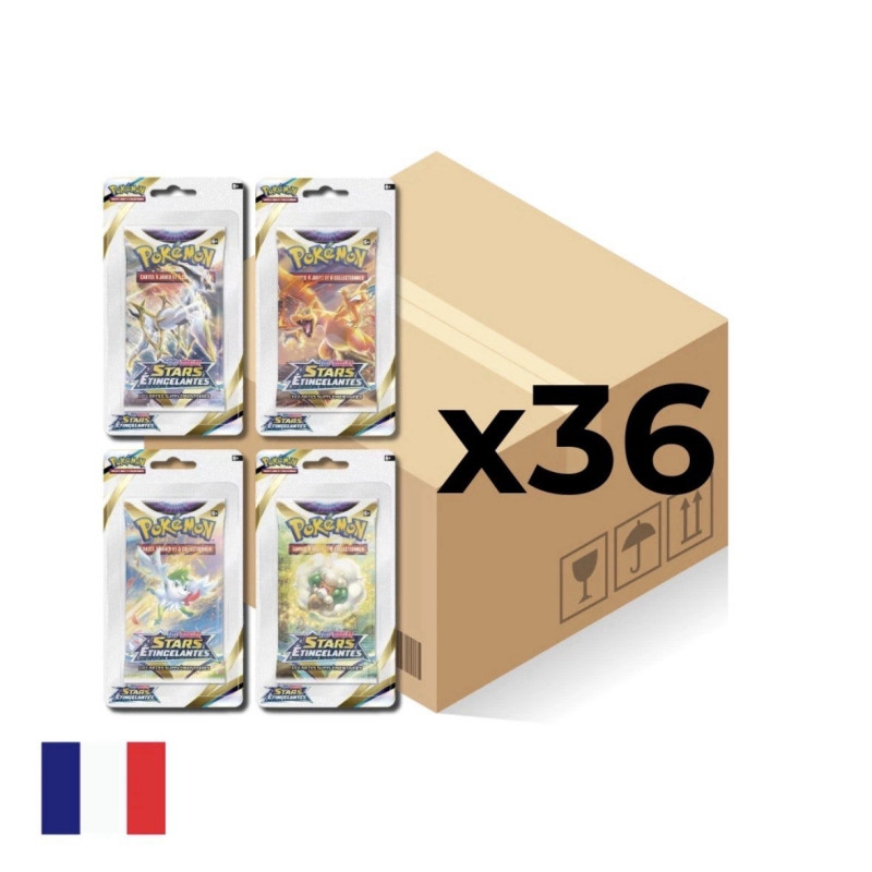 CASE DE 36 BOOSTERS BLISTERS EB09 STARS ETINCELANTES / CARTE POKEMON VF