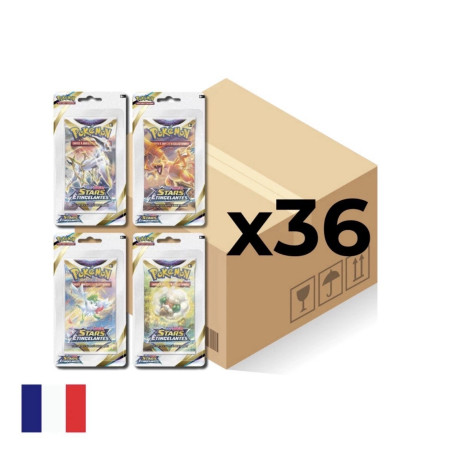 CASE DE 36 BOOSTERS BLISTERS EB09 STARS ETINCELANTES / CARTE POKEMON VF