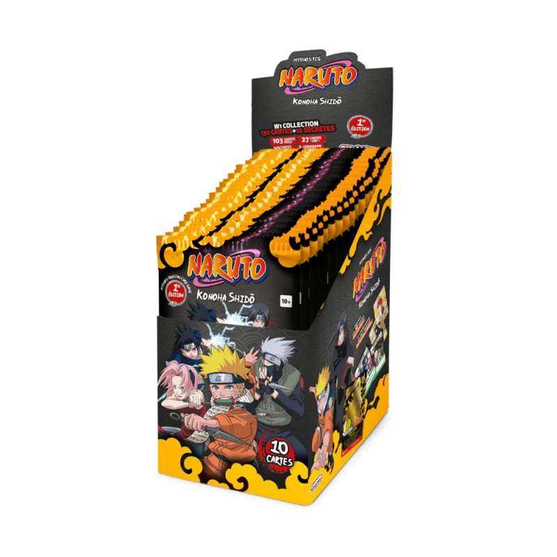 DISPLAY DE 24 BOOSTERS NARUTO MYTHOS SET 1 KONOHA SHIDO EDITION 1 / CARTE VF