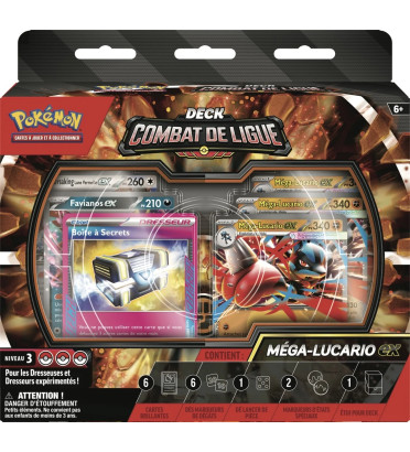 DECK DE COMBAT DE LIGUE POKEMON MEGA LUCARIO EX / CARTE VF