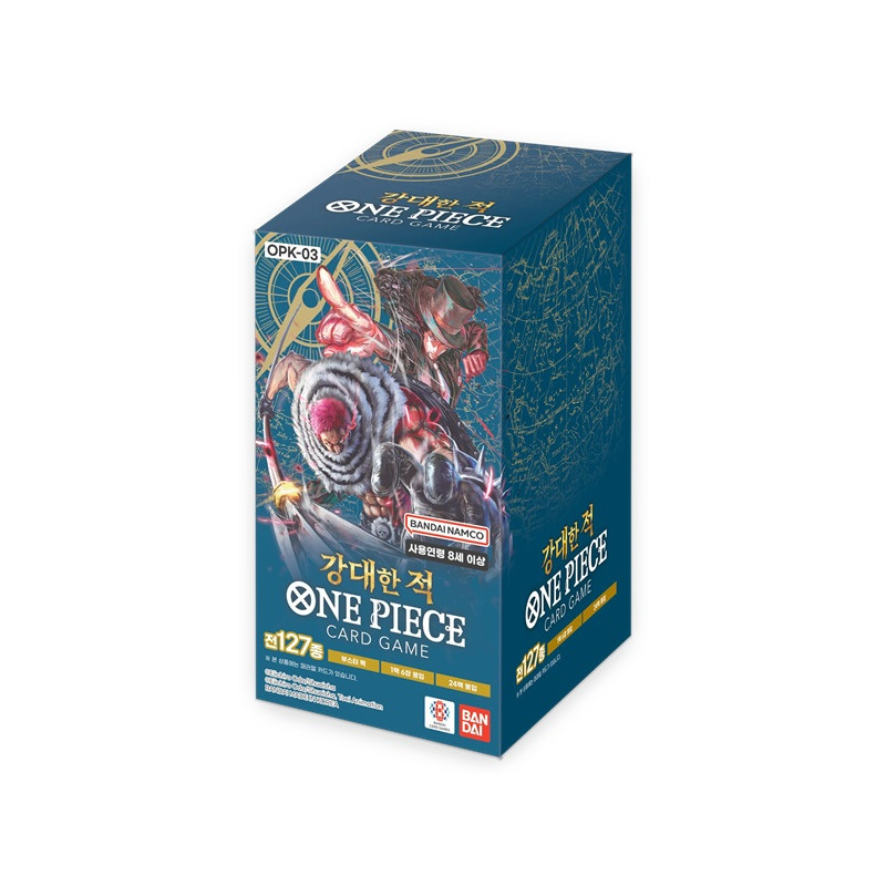 DISPLAY DE 24 BOOSTERS ONE PIECE PILLARS OF STRENGTH OPK03 / CARTE COREEN