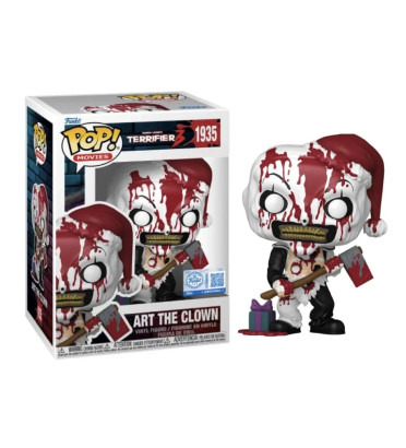 ART THE CLOWN BLOODY WITH AXE / TERRIFIER 3 / FIGURINE FUNKO POP / EXCLUSIVE SPECIAL EDITION ART THE CLOWN BLOODY WITH AXE / TERRIFIER 3 / FIGURINE FUNKO POP / EXCLUSIVE SPECIAL EDITION