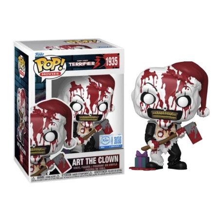 ART THE CLOWN BLOODY WITH AXE / TERRIFIER 3 / FIGURINE FUNKO POP / EXCLUSIVE SPECIAL EDITION