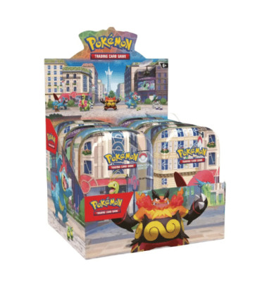 DISPLAY DE 10 MINI TIN POKEMON ILLUMIS / CARTE VF
