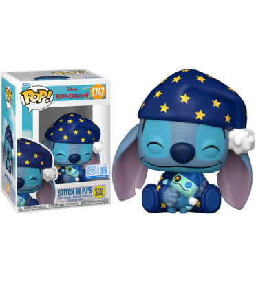 STITCH IN PJ'S / LILO ET STITCH / FIGURINE FUNKO POP / EXCLUSIVE SPECIAL EDITION GITD