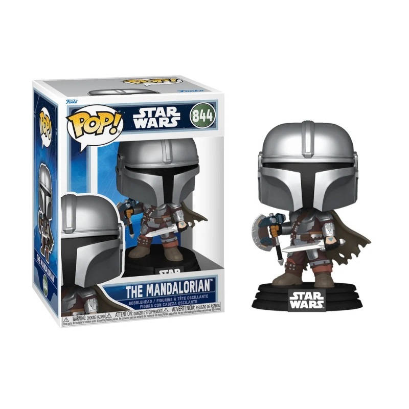 THE MANDALORIAN DUAL WIELD / STAR WARS THE MANDALORIAN AND GROGU / FIGURINE FUNKO POP