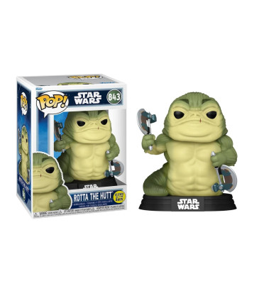 ROTTA THE HUTT / STAR WARS THE MANDALORIAN AND GROGU / FIGURINE FUNKO POP / GITD ROTTA THE HUTT / STAR WARS THE MANDALORIAN AND GROGU / FIGURINE FUNKO POP / GITD