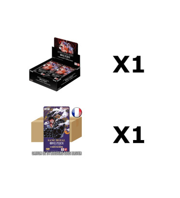 BUNDLE ONE PIECE DISPLAY OP16 + CASE 24 BLISTERS OP10 / CARTE VF