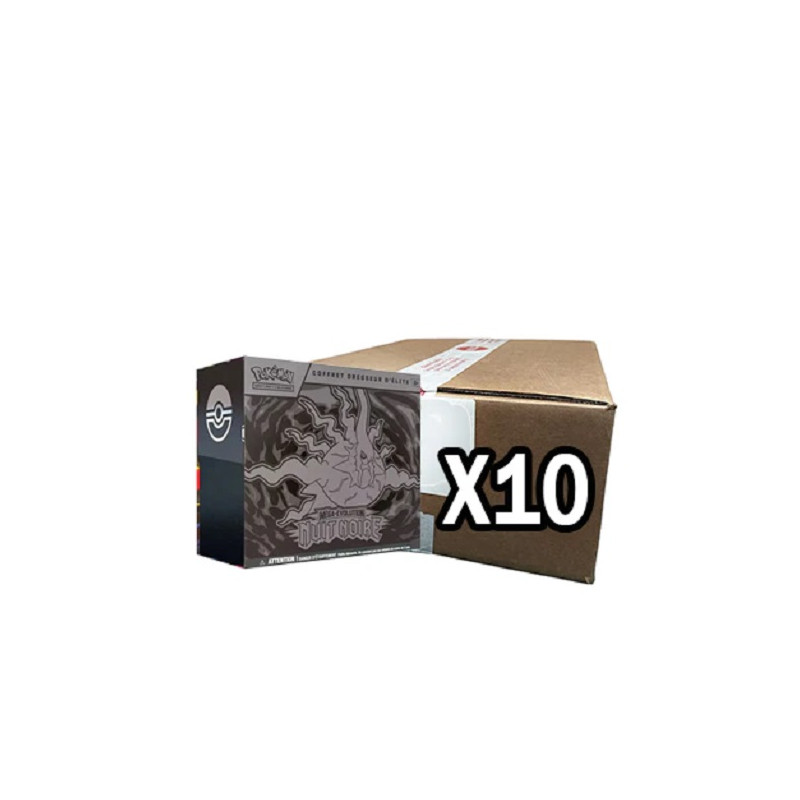CASE DE 10 COFFRET DRESSEUR ELITE NUIT NOIRE ME05 / CARTE POKEMON VF