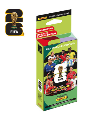 PANINI BLISTER 3 POCHETTES FIFA WORLD CUP 26 ADRENALYN XL