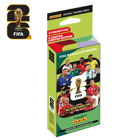 PANINI BLISTER 3 POCHETTES FIFA WORLD CUP 26 ADRENALYN XL